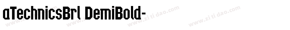 aTechnicsBrl DemiBold字体转换